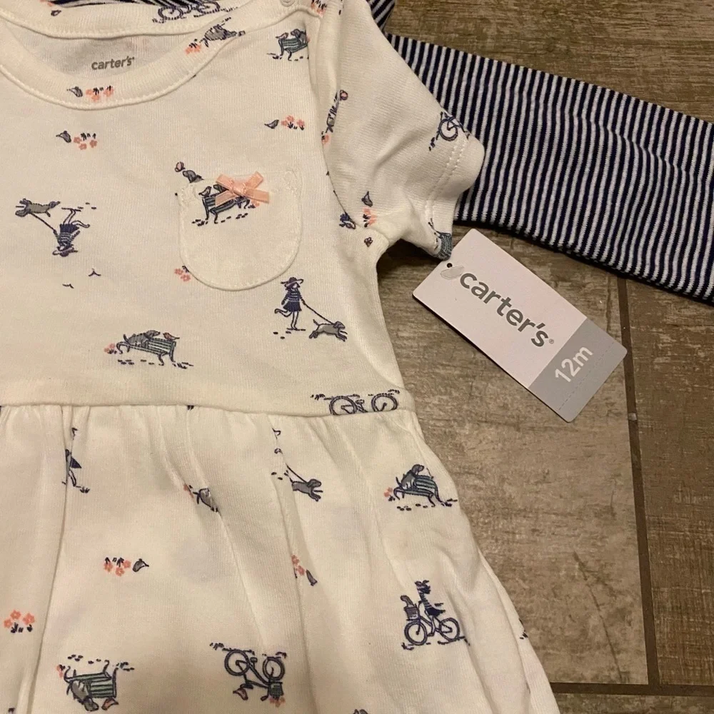 NWT carters 2-piece sweater/dress set